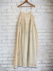 画像5: maku textiles GATHERED SLIP DRESS  マクテキスタイルズ ジャムダニギャザースリップドレス CS23S231072 (5)