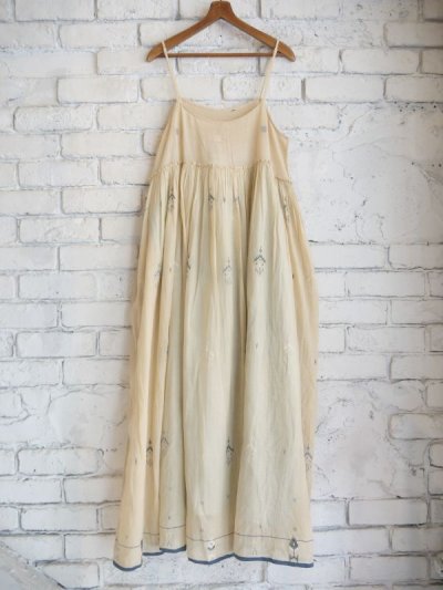 画像3: maku textiles GATHERED SLIP DRESS  マクテキスタイルズ ジャムダニギャザースリップドレス CS23S231072