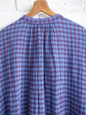 画像5: maku textiles マクテキスタイルズ AMCO 格子柄クレープカディコットンドレス Cotton Handwoven Dress CS24S2313C03 (5)