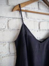 画像3: maku textiles マクテキスタイルズ SILK SLIP DRESS インディゴ染手織シルクスリップドレス DI G2066 (3)