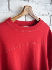 画像4: blurhms（レディース）  C/Silk Nep Football French Sleeve ブラームス コットンシルクネップフットボールフレンチスリーブTシャツ (BHSW24S10) (4)