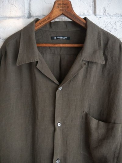 画像2: MAATEE&SONS S/S OPEN COLLAR SHIRTS ドSLINEN マーティーアンドサンズ  ショートスリーブオープンカラーシャツ ドSリネン（MT4103-0614）