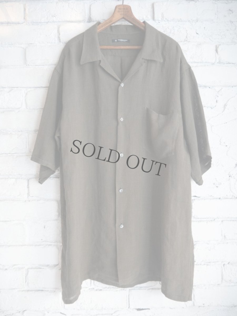 画像1: MAATEE&SONS S/S OPEN COLLAR SHIRTS ドSLINEN マーティーアンドサンズ  ショートスリーブオープンカラーシャツ ドSリネン（MT4103-0614） (1)