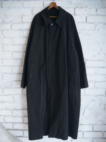 COMOLI / 製品染 バルカラーコート　BLACK　サイズ3 COMOLI 製品染 バルカラーコート - DIMPLE