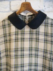 画像2: R&D.M.Co- / OLDMAN'S TAILOR FLAX STEWART ROUND COLLAR NO SLEEVE BLOUSE オールドマンズテーラーアールアンドディーエムコー フラックススチュワートラウンドカラーノースリーブブラウス(6956bm)  (2)