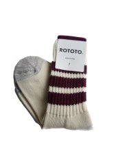 画像3: ROTOTO  COARSE RIBBED OLDSCHOOL CREW SOCKS ロトト リブ オールドスクール クルーソックス（R1255-202） (3)