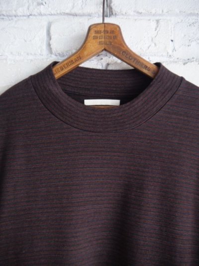 画像2: blurhms C/NAPP Border L/S Plain Tee ブラームス コットンナップボーダーロングスリーブプレーンTシャツ (BHSW24F040)