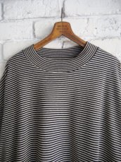 画像2: blurhms C/NAPP Border L/S Plain Tee ブラームス コットンナップボーダーロングスリーブプレーンTシャツ (BHSW24F040) (2)