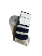 画像3: ROTOTO  COARSE RIBBED OLDSCHOOL CREW SOCKS ロトト リブ オールドスクール クルーソックス（R1255-202） (3)