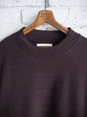 画像2: blurhms C/NAPP Border L/S Plain Tee ブラームス コットンナップボーダーロングスリーブプレーンTシャツ (BHSW24F040) (2)