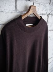 画像3: blurhms C/NAPP Border L/S Plain Tee ブラームス コットンナップボーダーロングスリーブプレーンTシャツ (BHSW24F040) (3)