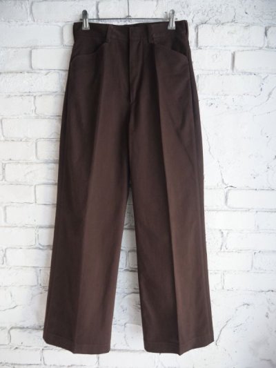 画像1: blurhms（レディース） Brushed Twill Slacks ブラームス ブラッシュドツイルスラックス（BHSW24F3）