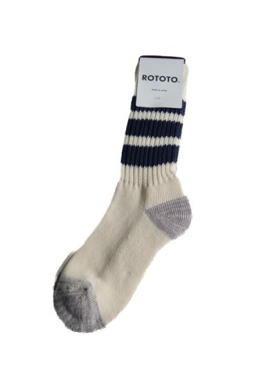 画像2: ROTOTO  COARSE RIBBED OLDSCHOOL CREW SOCKS ロトト リブ オールドスクール クルーソックス（R1255-202）