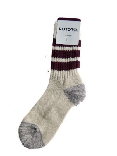 画像2: ROTOTO  COARSE RIBBED OLDSCHOOL CREW SOCKS ロトト リブ オールドスクール クルーソックス（R1255-202）