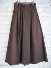 画像1: Scye San Joaquin Cotton Pleates Midi Skirt  (レディース）サイ  サンホアキンコットンプリーツミディスカート (5224-93529) (1)