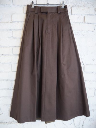 画像1: Scye San Joaquin Cotton Pleates Midi Skirt  (レディース）サイ  サンホアキンコットンプリーツミディスカート (5224-93529)