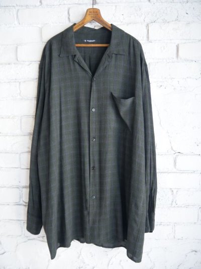 画像1: MAATEE&SONS 強撚RAYON OP COLLAR SHIRTS  マーティーアンドサンズ  強撚レーヨンオープンカラーシャツ（MT4303-0605A）