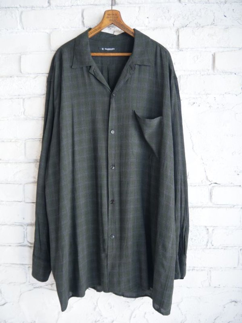 MAATEE&SONS 強撚RAYON OP COLLAR SHIRTS マーティーアンド