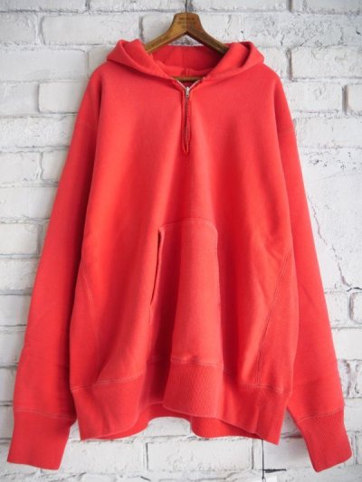 画像1: A.PRESSE Vintage Half Zip Sweat Hoodie アプレッセ  ハーフジップスウェットフーディー (24AAP-05-07K)