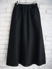 画像5: blurhms（レディース）Wool Napping Belted Skirt ブラームス ウールナッピングベルトスカート（BHSW24F5） (5)