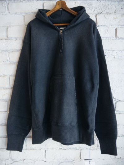 画像1: A.PRESSE Vintage Half Zip Sweat Hoodie アプレッセ  ハーフジップスウェットフーディー (24AAP-05-07K)