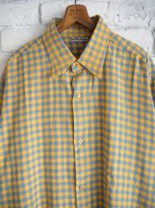 画像2: MAATEE&SONS GUPTA KHADI COTTON CHECK SHIRTS  マーティーアンドサンズ  グプタカディコットンチェックシャツ（MT4303-0604C） (2)