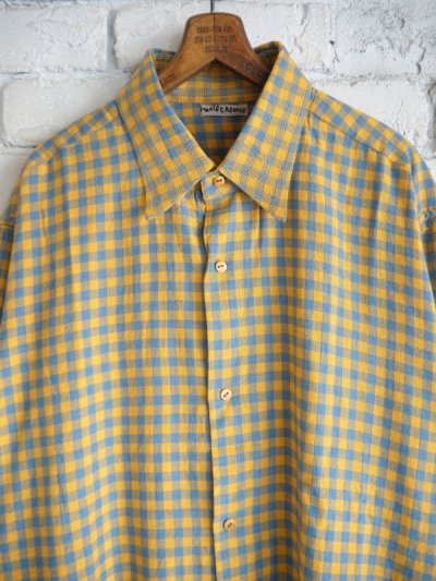 画像2: MAATEE&SONS GUPTA KHADI COTTON CHECK SHIRTS  マーティーアンドサンズ  グプタカディコットンチェックシャツ（MT4303-0604C）