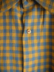 画像3: MAATEE&SONS GUPTA KHADI COTTON CHECK SHIRTS  マーティーアンドサンズ  グプタカディコットンチェックシャツ（MT4303-0604C） (3)