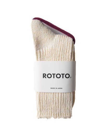 画像1: ROTOTO RECYCLED COTTON MARL SOCKS ロトト リサイクルコットンソックス（R1538-242）