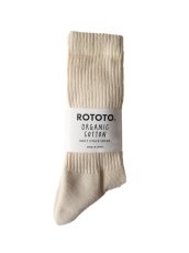 画像1: ROTOTO ORGANIC DAILY 3PACK CREW SOCKS ロトト オーガニックデイリー3パック クルーソックス（R1123-202） (1)