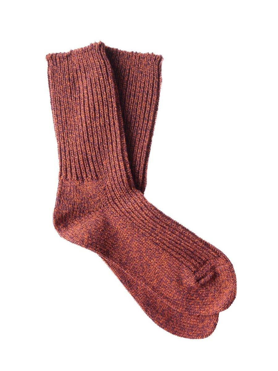 画像2: ROTOTO RECYCLED COTTON MARL SOCKS ロトト リサイクルコットンソックス（R1538-242） (2)