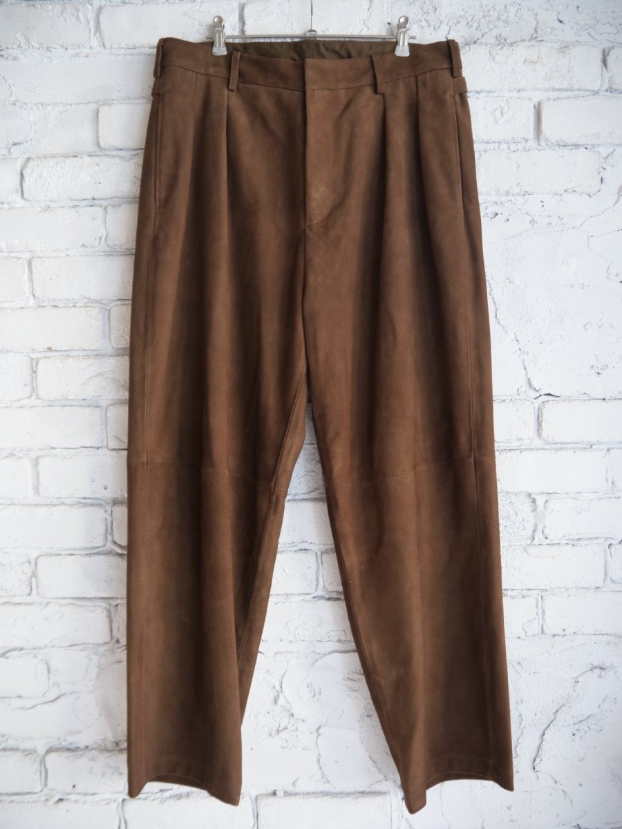 画像1: A.PRESSE Suede Trousers アプレッセ スウェードトラウザース(24AAP-04-01H ) (1)