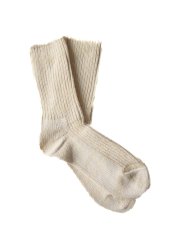 画像2: ROTOTO RECYCLED COTTON MARL SOCKS ロトト リサイクルコットンソックス（R1538-242） (2)