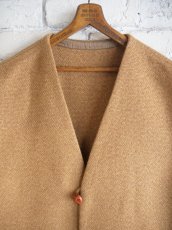 画像2: HERILL Cashmere linenmat Chimayo vest  ヘリル カシミヤリネンマットチマヨベスト  (24-011-HL-8090-30) (2)