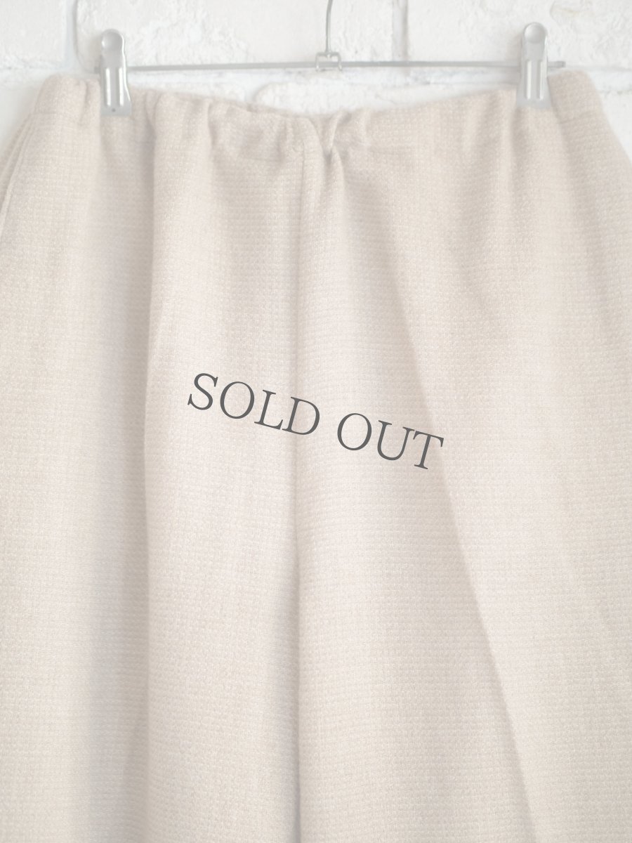 画像2: HERILL Cashmere waffle Easypants ヘリル カシミヤワッフルイージーパンツ(24-030-HL-8120-30) (2)