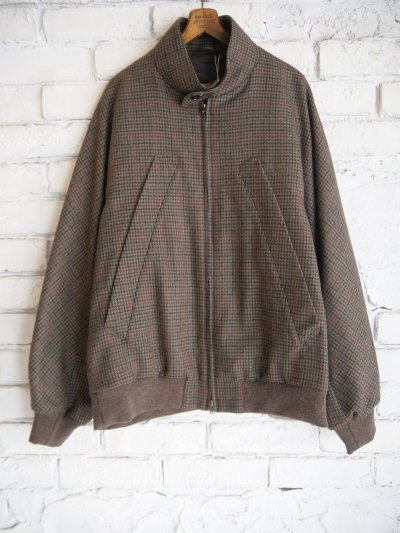 画像1: blurhms Classic Houndstooth Harrington Jacket ブラームス クラシックハウンドトゥースハリントンジャケット（BHS24F027Hdt）