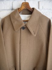 画像2: blurhms （レディース）Tweed Sniper Cape Collar Coat ブラームス ツイードスナイパーケープカラーコート（BHS24F016WTw） (2)