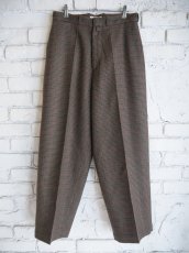 画像1: blurhms（ユニセックス）Classic Houndstooth Trousers ブラームス クラシックハウンドトゥーストラウザース（BHS24F006Hdt） (1)