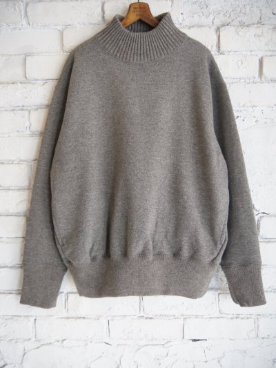 画像1: Slopeslow Wool French Terryturtle neck sweatshirt スロープスロウ  タートルネックスウェットシャツ（1243018）