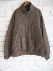 画像1: blurhms Classic Houndstooth Harrington Jacket ブラームス クラシックハウンドトゥースハリントンジャケット（BHS24F027Hdt） (1)