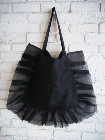 画像3: BUNON Tuck Ruffle Big Bag ブノン タックラッフルビッグバッグ(BN2471)