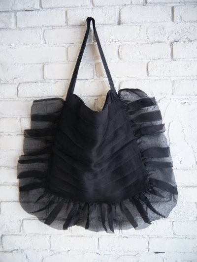 画像1: BUNON Tuck Ruffle Big Bag ブノン タックラッフルビッグバッグ(BN2471)