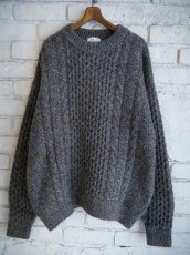 画像1: HERILL Cashmere nep Cable Sweater ヘリル カシミヤネップケーブルセーター (24-080-HL-8200-30) (1)