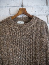 画像2: HERILL Cashmere nep Cable Sweater ヘリル カシミヤネップケーブルセーター (24-080-HL-8200-30) (2)