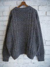 画像6: HERILL Cashmere nep Cable Sweater ヘリル カシミヤネップケーブルセーター (24-080-HL-8200-30) (6)