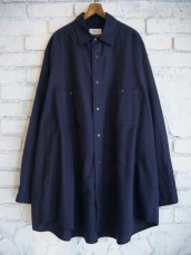 画像1: HERILL Cotton Cashmere Workshirts ヘリル コットンカシミヤワークシャツ (24-050-HL-8040-30) (1)