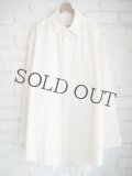 【試着のみ】HERILL ヘリル コットンカシミヤブラッシュワークシャツ HERILL “Cotton Cashmere Brush Workshirt” | well-made by