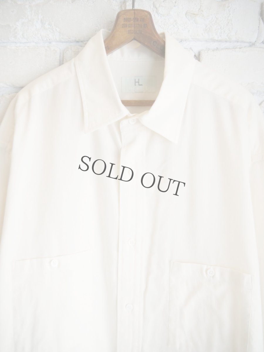 画像2: HERILL Cotton Cashmere Workshirts ヘリル コットンカシミヤワークシャツ (24-050-HL-8040-30) (2)