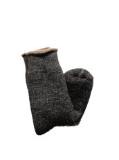 画像3: ROTOTO DOUBLE FACE CREW SOCKS ロトト ダブルフェイスクルーソックス（R1001-BR-222） (3)