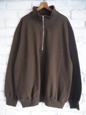 画像1: blurhms Co/Silk Nep Harf-Zip ブラームス コットンシルクネップハーフジップ (BHS24F038Si) (1)